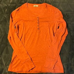 American Giant premium slub henley long sleeve tee